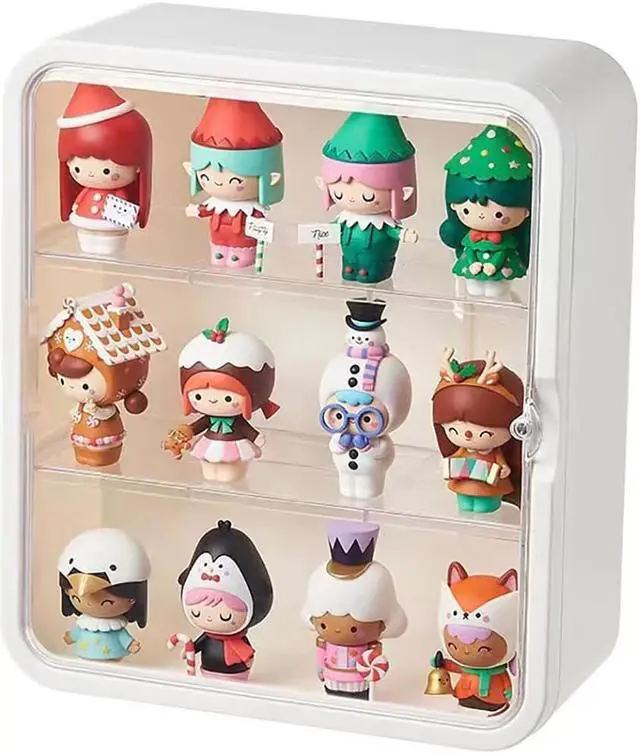 Main image of OnDisplay Deluxe UV-Protected Clear Figurine Display Box - Table or Wall Mount Action Figure Toy Cabinet