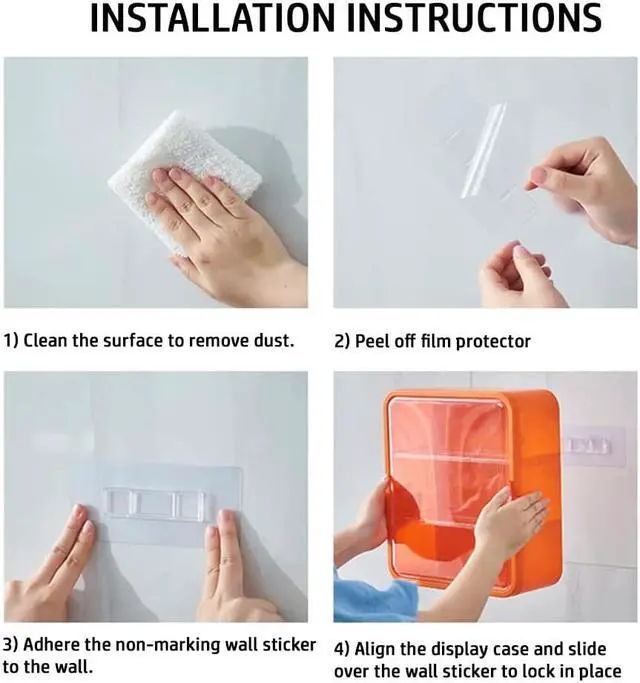 Alt view image 5 of 6 - OnDisplay Deluxe UV-Protected Clear Figurine Display Box - Table or Wall Mount Action Figure Toy Cabinet