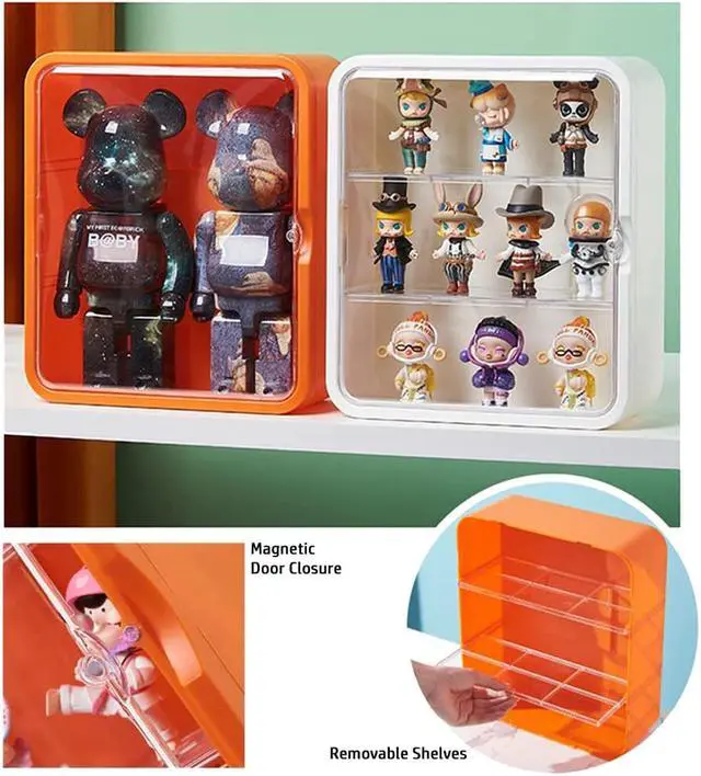 Alt view image 6 of 6 - OnDisplay Deluxe UV-Protected Clear Figurine Display Box - Table or Wall Mount Action Figure Toy Cabinet