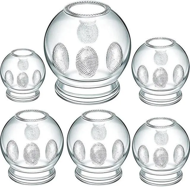 Main image of Royal Massage 6pc Fire Glass Cupping Jar Set