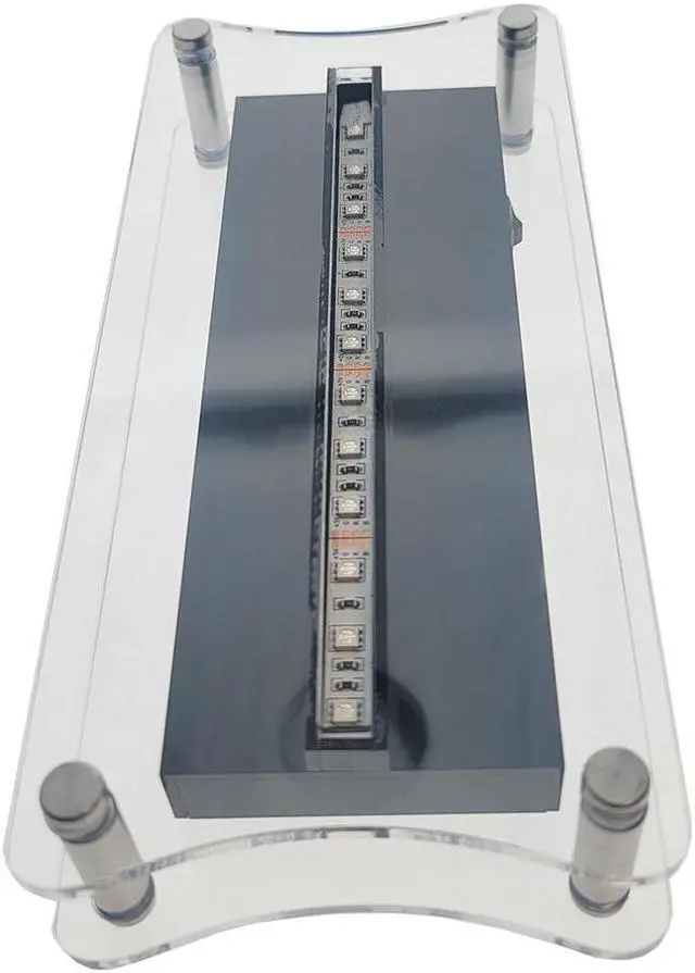 Alt view image 6 of 7 - OnDisplay Luxe Glowing Acrylic Four In a Row Game w/Lights & Remote Control (Pink/Yellow)