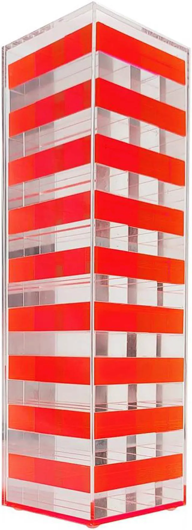 Main image of OnDisplay 3D Luxe Acrylic Stacking Tower Puzzle Game (Pink/Clear)