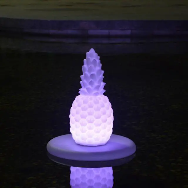 Alt view image 4 of 6 - Modern Home Deluxe Floating LED Glowing Pineapple w/Infrared Remote Control