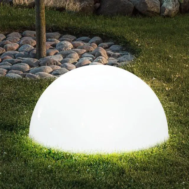 Alt view image 5 of 7 - Modern Home Deluxe Indoor/Outdoor LED Glowing Half Sphere w/Infrared Remote Control