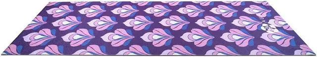 Alt view image 5 of 7 - AUM 4mm Soft Foam Tech Lilla Series Yoga Exercise Mat - 68" x 24" (Ohm Flower A2)