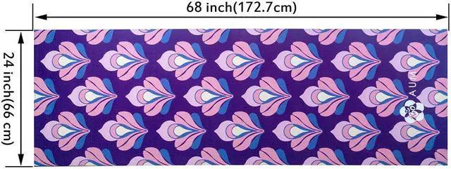 Alt view image 6 of 7 - AUM 4mm Soft Foam Tech Lilla Series Yoga Exercise Mat - 68" x 24" (Ohm Flower A2)