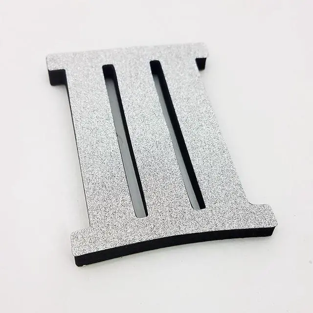 Alt view image 3 of 6 - Modern Home Self Adhesive DIY 3D Wall Clock - Silver Sparkle Roman Numeral