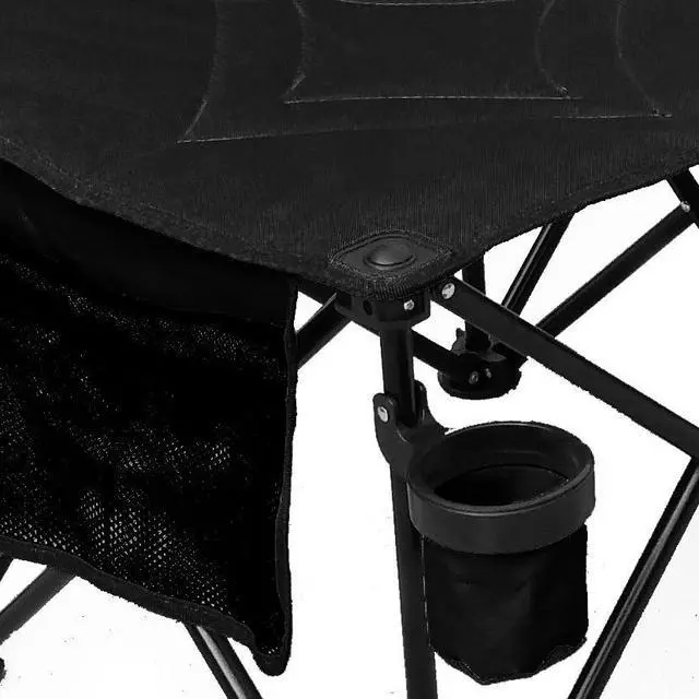 Alt view image 3 of 3 - GoTEAM! Pro 4 Seat Portable Folding Team Bench - Black