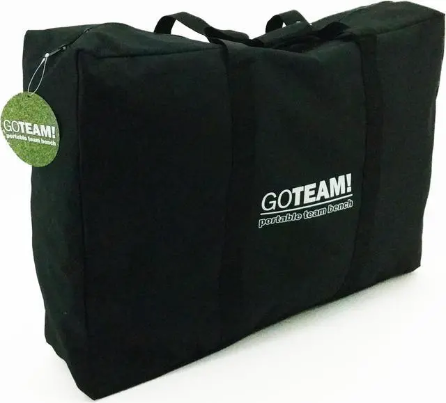 Alt view image 2 of 3 - GoTEAM! Pro 4 Seat Portable Folding Team Bench - Black