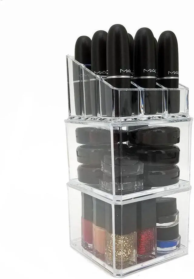Alt view image 2 of 3 - OnDisplay Harley 3 Tier Stacking Cosmetic/Jewelry Organizer Trays