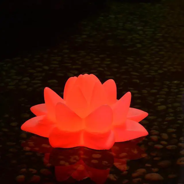 Alt view image 3 of 5 - Modern Home Deluxe Floating LED Glowing Lotus Flower w/Infrared Remote Control