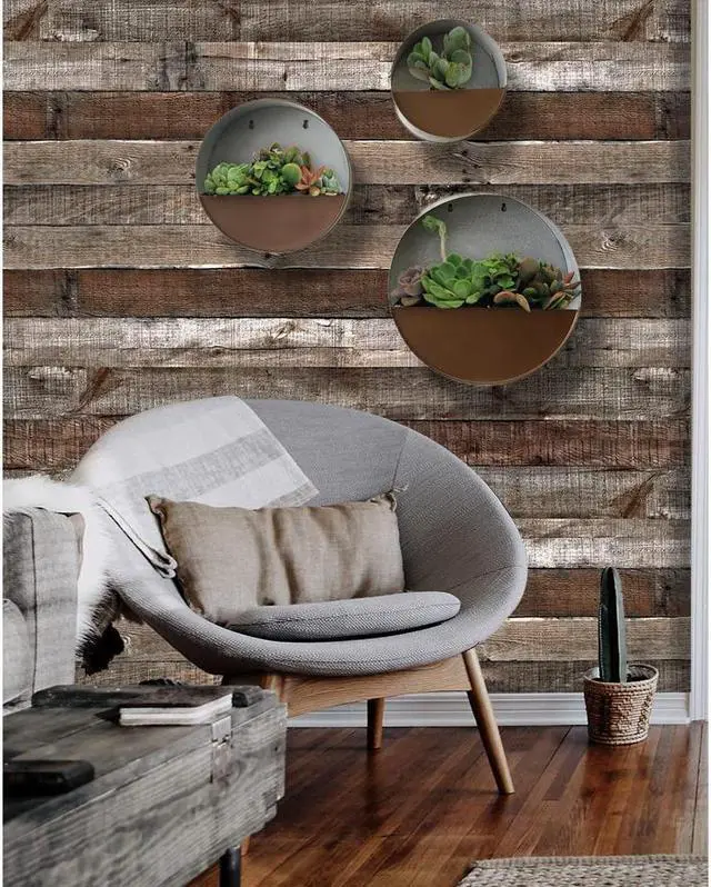 Alt view image 6 of 7 - Modern Home Round Living Wall Mounted Galvanized Steel/Zinc Succulent/Herb Planter (Rust Zinc, Large)