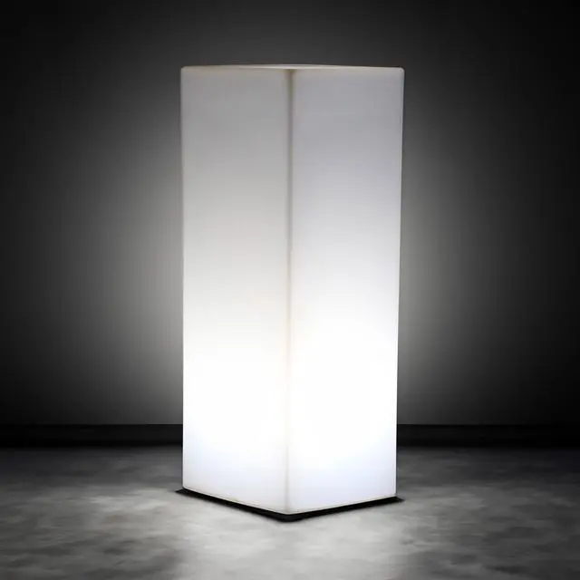 Alt view image 4 of 7 - Modern Home LED Glowing Square Pillar w/Infrared Remote Control (31.5")