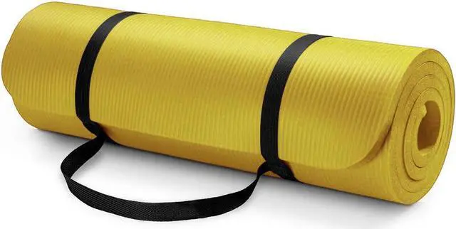 Alt view image 3 of 7 - AUM High Density HD Foam Tech Yoga Exercise Mat - 72" x 24" x 0.4"