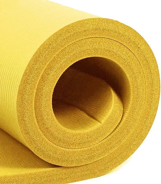 Alt view image 2 of 7 - AUM High Density HD Foam Tech Yoga Exercise Mat - 72" x 24" x 0.4"