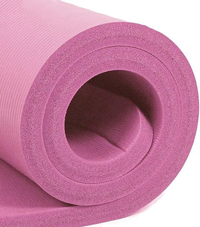Alt view image 2 of 7 - AUM High Density HD Foam Tech Yoga Exercise Mat - 72" x 24" x 0.4"
