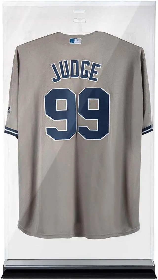 Alt view image 5 of 7 - OnDisplay Lux UV Locking Acrylic Wall Mount/Freestanding Jersey Display Case with Lights and Remote Control - All Sports Jerseys