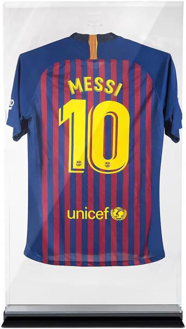 Alt view image 6 of 7 - OnDisplay Lux UV Locking Acrylic Wall Mount/Freestanding Jersey Display Case with Lights and Remote Control - All Sports Jerseys