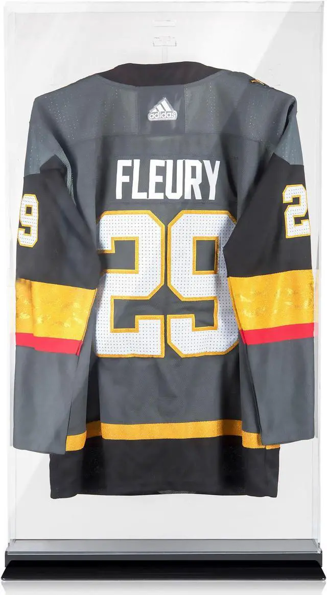 Alt view image 7 of 7 - OnDisplay Lux UV Locking Acrylic Wall Mount/Freestanding Jersey Display Case with Lights and Remote Control - All Sports Jerseys