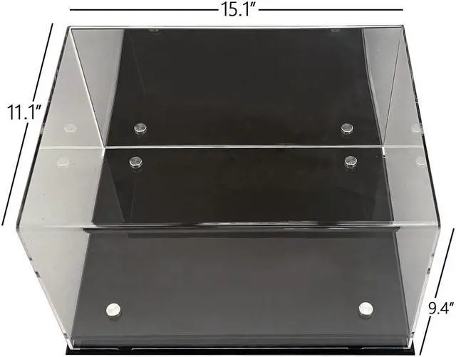 Alt view image 5 of 7 - OnDisplay Deluxe UV-Protected Sneaker/Shoe Display Case w/Mirror Wall and Black Luxe Base