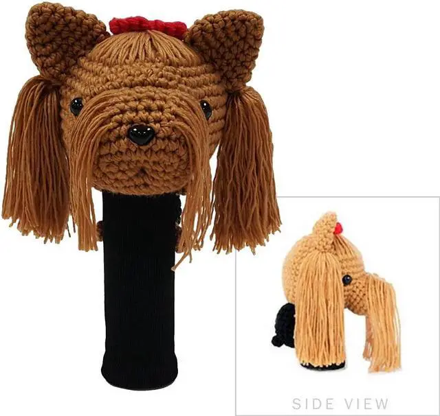 Main image of StitchHead Hand Stitched Yarn Animal Driver/Wood Head Cover (Yorkshire Terrier)