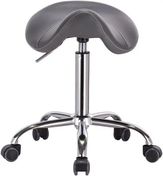 Alt view image 3 of 3 - Mercury Adjustable Height Massage Stool w/Wheels