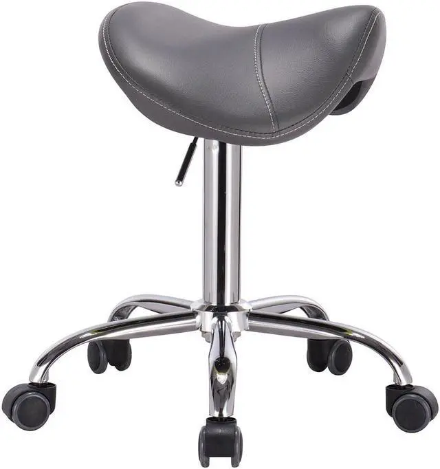 Alt view image 2 of 3 - Mercury Adjustable Height Massage Stool w/Wheels