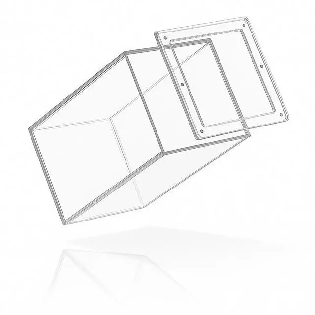 Alt view image 3 of 7 - OnDisplay Premium Hard Protector Case for Labubu® Dolls and Keychains  - Stackable Acrylic Display Case (1)