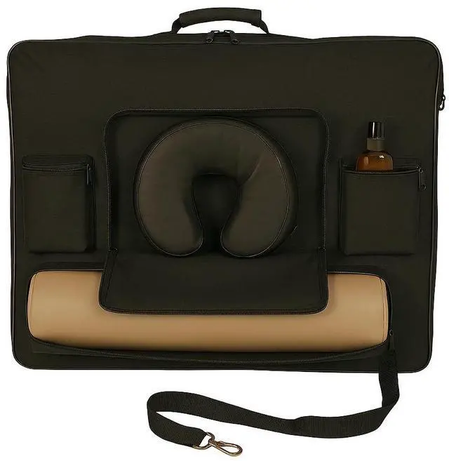 Alt view image 4 of 6 - Royal Massage Deluxe Black Universal Oversized Massage Table Carry Case