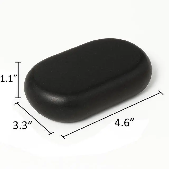 Alt view image 6 of 6 - Royal Massage 4pc X-Large Basalt Hot Stone Set D