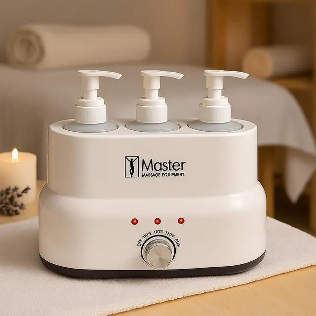 Alt view image 7 of 9 - Master Massage 3 Bottle Oil/Lotion Bottle Warmer w/Auto-Temperature