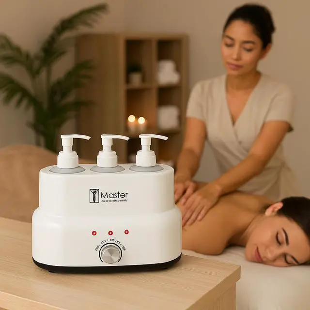Alt view image 9 of 9 - Master Massage 3 Bottle Oil/Lotion Bottle Warmer w/Auto-Temperature