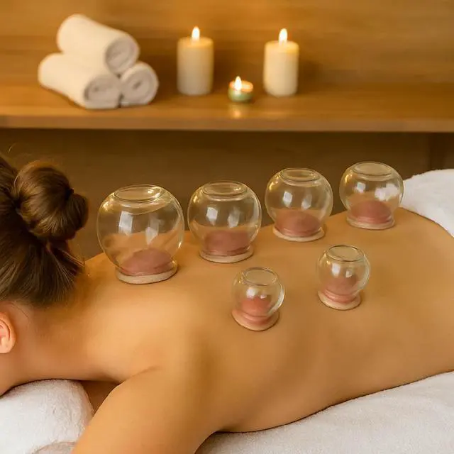 Alt view image 5 of 7 - Royal Massage Glass Fire Cupping Jars Thick Glass Cupping Set 4 Sizes Vacuum Cupping Glass Fire Cupping Jars with Finger Grips (#4 - Set of 15)