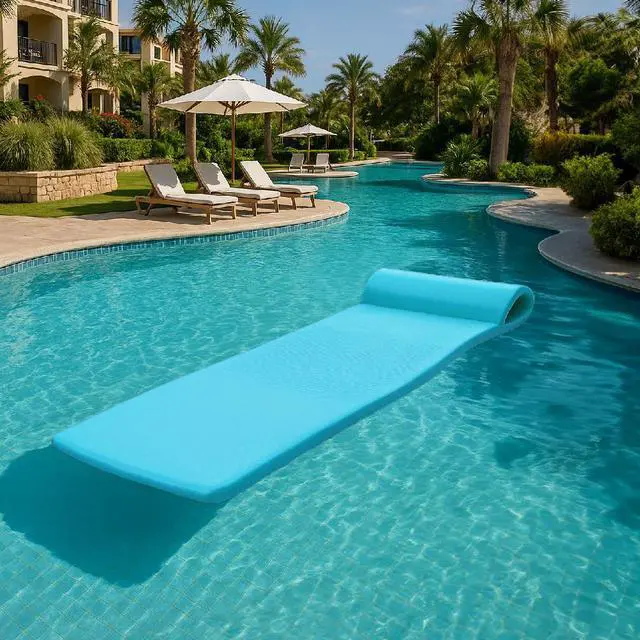 Alt view image 10 of 12 - Vandue Oversized Unsinkable Foam Cushion Pool Float (Aquamarine)