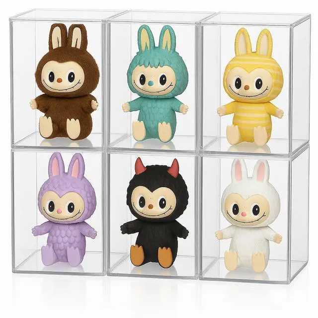 Alt view image 4 of 7 - OnDisplay Premium Hard Protector Case for Labubu® Dolls and Keychains  - Stackable Acrylic Display Case (1)