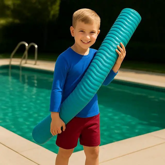 Alt view image 3 of 7 - California Sun Deluxe Unsinkable Ultra Soft Foam Cushion Pool Noodle - Teal