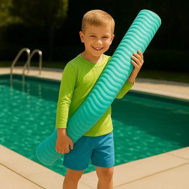Alt view image 3 of 7 - California Sun Deluxe Unsinkable Ultra Soft Foam Cushion Pool Noodle - Aquamarine