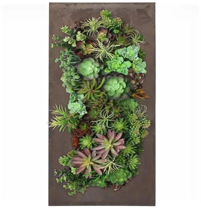 Main image of Modern Home Living Wall Galvanized Steel/Zinc Succulent Planter (Rust Zinc, 12 Pocket)