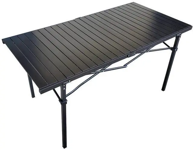 Main image of GoTEAM! Portable Heavy Duty Aluminum Roll-Top Table (X-Large)
