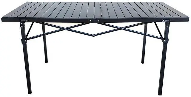 Alt view image 2 of 7 - GoTEAM! Portable Heavy Duty Aluminum Roll-Top Table (X-Large)