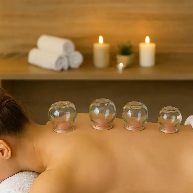 Alt view image 6 of 7 - Royal Massage Glass Fire Cupping Jars Thick Glass Cupping Set 4 Sizes Vacuum Cupping Glass Fire Cupping Jars with Finger Grips (#4 - Set of 15)