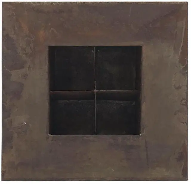 Alt view image 2 of 6 - Modern Home Living Wall Galvanized Steel/Zinc Succulent Planter (Rust Zinc, 4 Pocket)