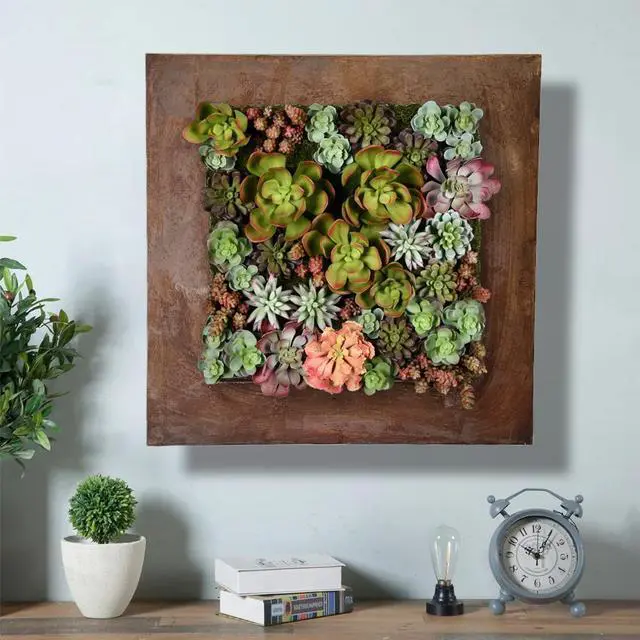 Alt view image 4 of 7 - Modern Home Living Wall Galvanized Steel/Zinc Succulent Planter (Rust Zinc, 16 Pocket)