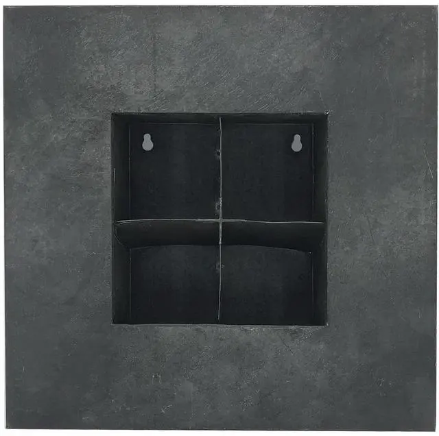 Alt view image 5 of 7 - Modern Home Living Wall Galvanized Steel/Zinc Succulent Planter (Black Zinc, 4 Pocket)