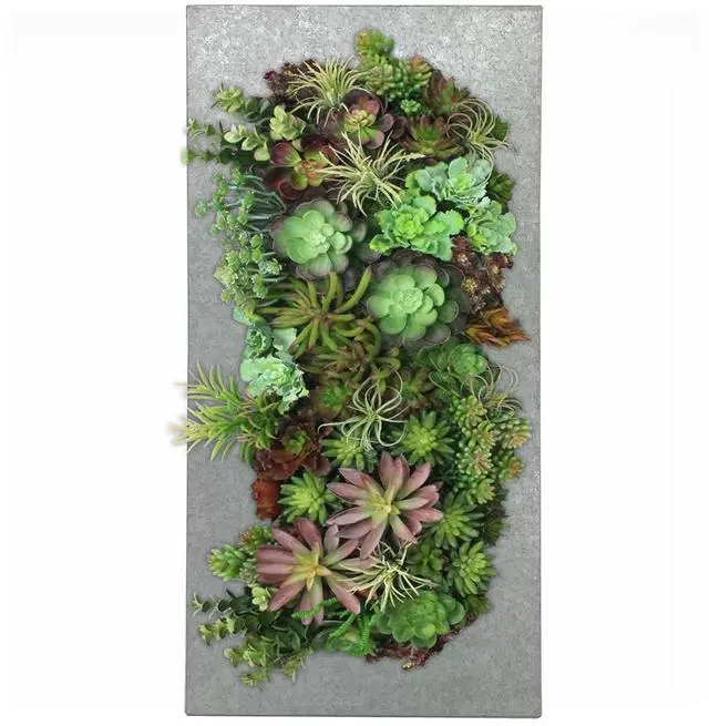 Main image of Modern Home Living Wall Galvanized Steel/Zinc Succulent Planter (Aged Zinc, 12 Pocket)