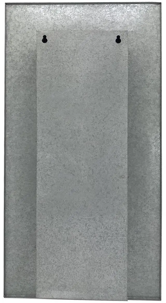 Alt view image 2 of 6 - Modern Home Living Wall Galvanized Steel/Zinc Succulent Planter (Aged Zinc, 12 Pocket)