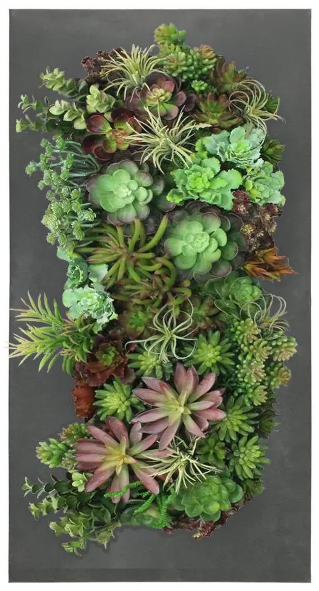 Main image of Modern Home Living Wall Galvanized Steel/Zinc Succulent Planter (Rust Zinc, 12 Pocket)