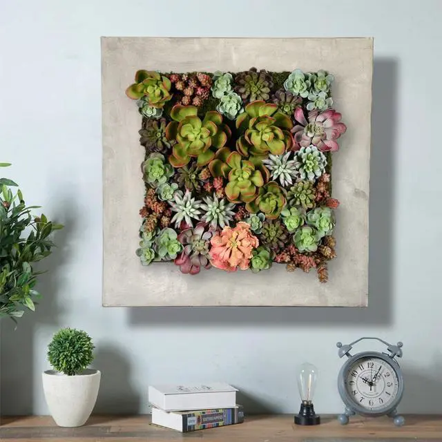 Alt view image 5 of 7 - Modern Home Living Wall Galvanized Steel/Zinc Succulent Planter (Aged Zinc, 16 Pocket)