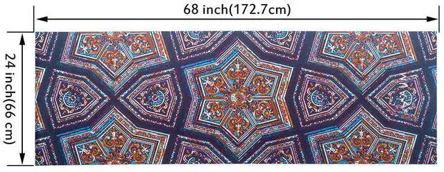 Alt view image 6 of 7 - Vandue 4mm Soft Foam Tech Ultra Series Yoga Exercise Mat - 68" x 24" (Kaleidoscope B2)