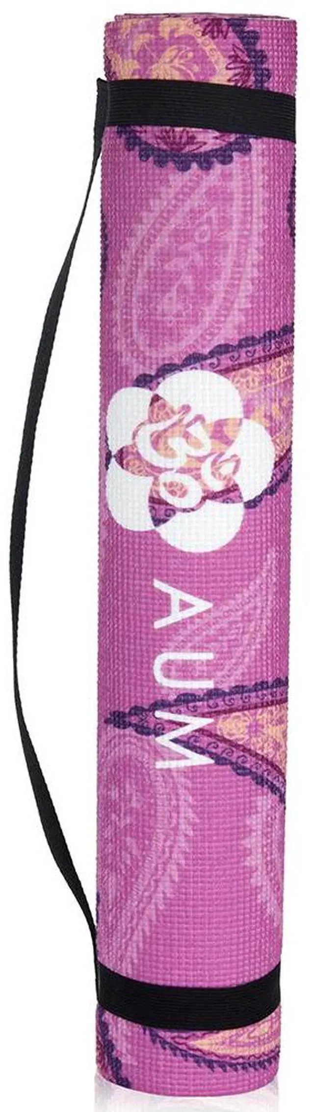 Alt view image 2 of 7 - AUM 4mm Soft Foam Tech Lilla Series Yoga Exercise Mat - 68" x 24" (Lotus Petals A3)
